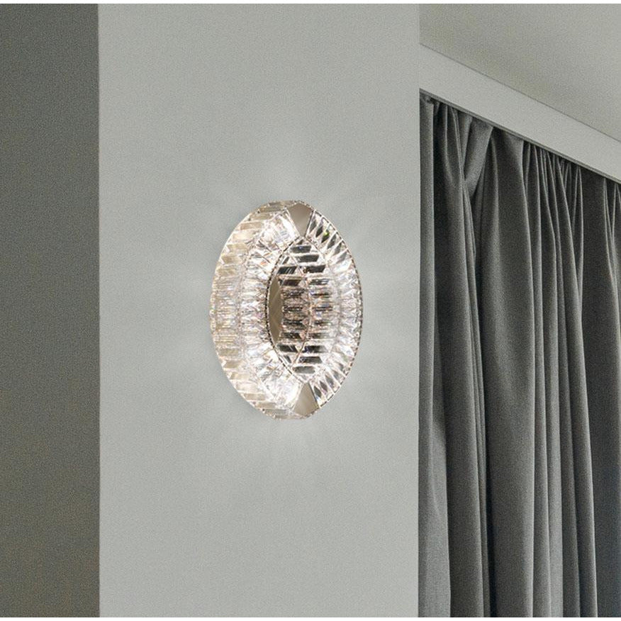 LAMP. PARED CRISTAL EYRIS CRPMADO 4L G9 25W