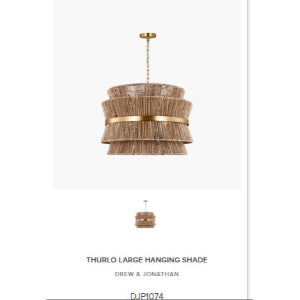LAMP. COLGANTE THURLO LARGE BRONCE SATINADO 4L E27 75W