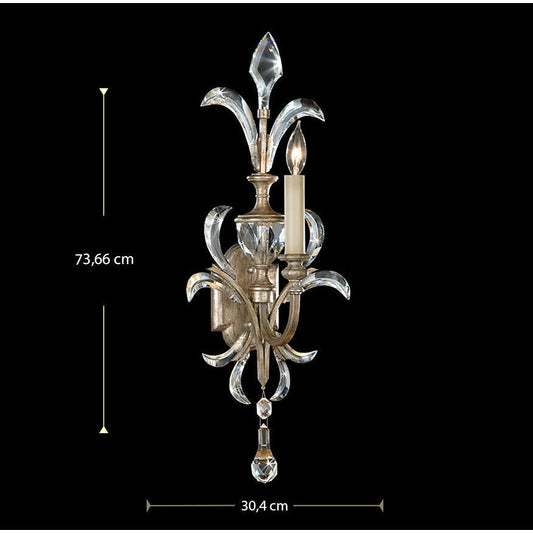LAMP. PARED BEVELED ARCS PLATEADO 2L E14 60W