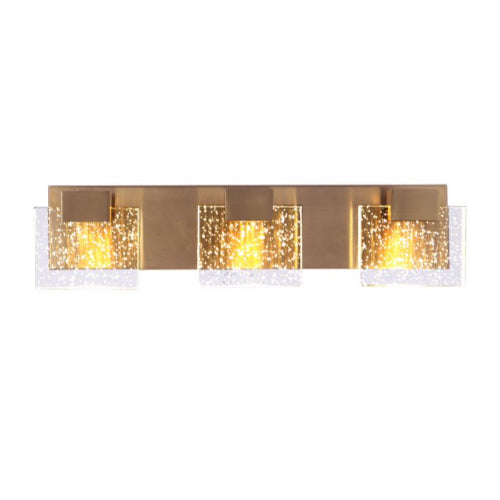 LAMP. EXT. LED DE PARED BRONCE SATINADO 21W 120V 3000K ATENUABLE