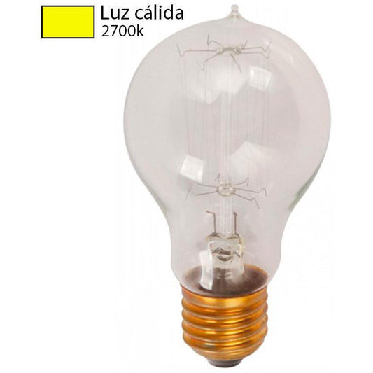 BOMBILLO INCANDESCENTE VINTAGE A60 E27 40W 2700K