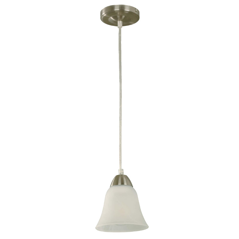 LAMP. TECHO NÍQUEL SATINADO 1L E27 40W