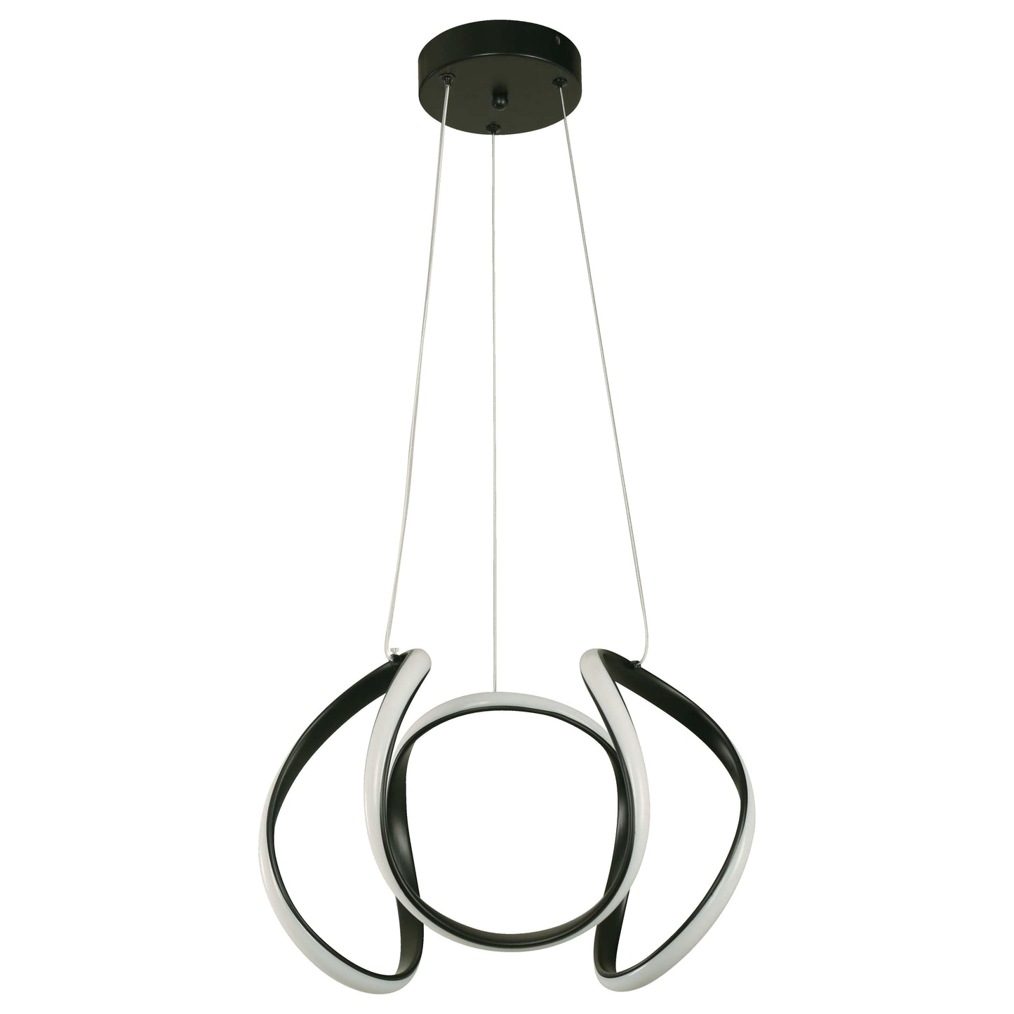 LAMP. LED COLGANTE NEGRO 32W 100-240V 3000K