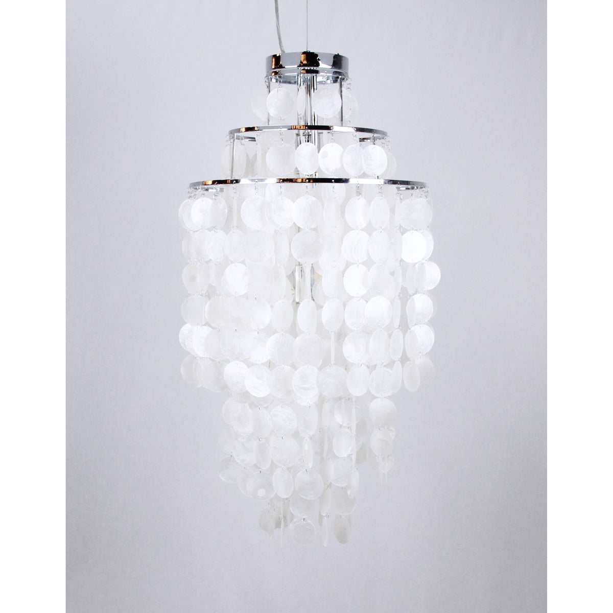 LAMP. COLGANTE CROMO 4L E27 60W