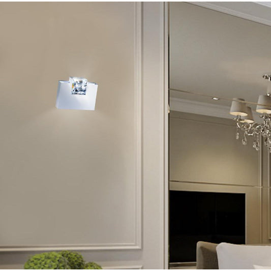 LAMP. PARED CRISTAL MADISON BLANCO 1L RS7 80W