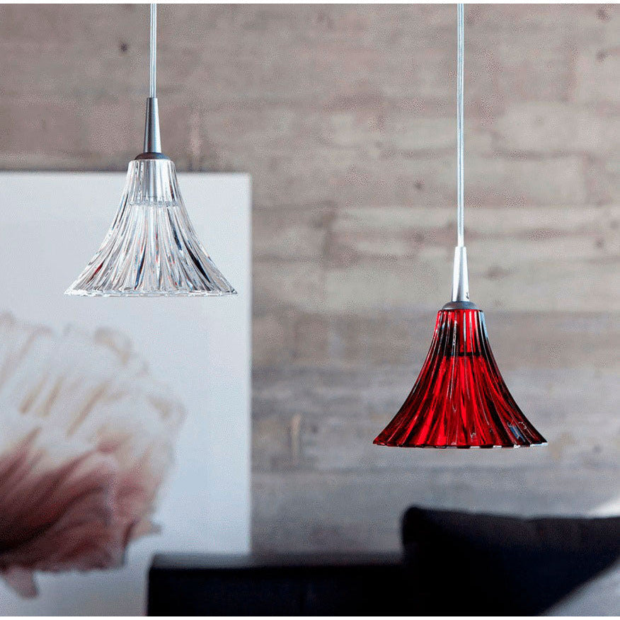 LAMP. TECHO MILLE NUITS ROJO 1L