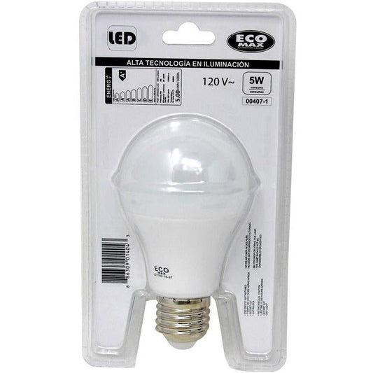 BOMBILLO LED A60 E27 5W 120V 6500K ATENUABLE