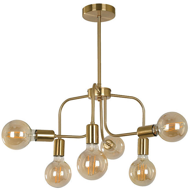 LAMP. TECHO DORADO 6L E27 40W