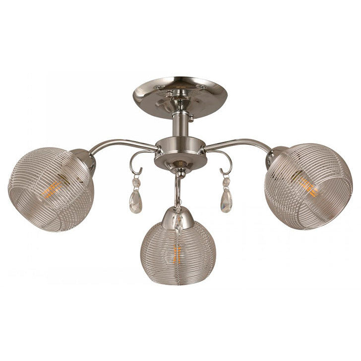 LAMP. TECHO CROMO 3L E14 40W