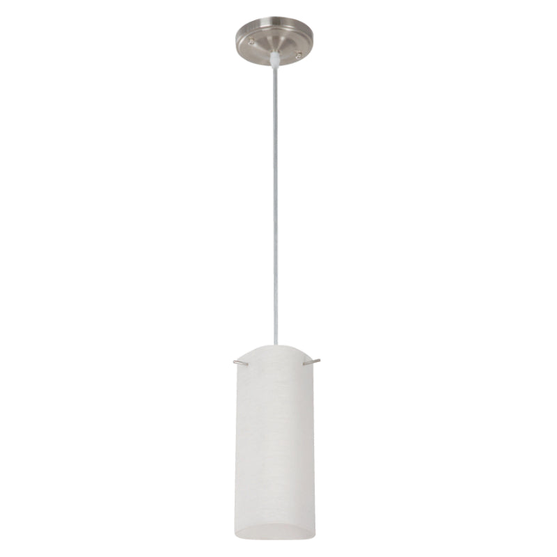 LAMP. COLGANTE NIQUEL SATINADO 1L E27 60W