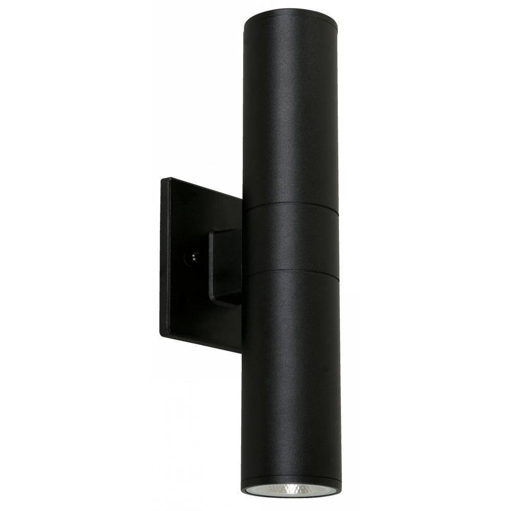 LAMP. LED EXT. DE PARED NEGRO 20W 120-277V 3000K