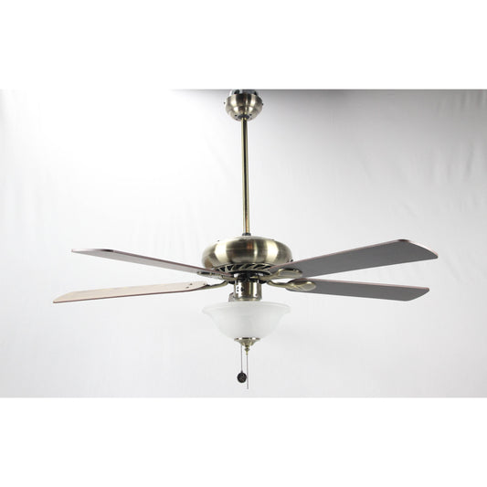 VENTILADOR DE TECHO 52" BRONCE ANTIGUO 2L E27 40W