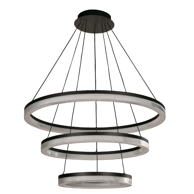 LAMP. LED COLGANTE NEGRO 1L 94W 100-240V 3000K