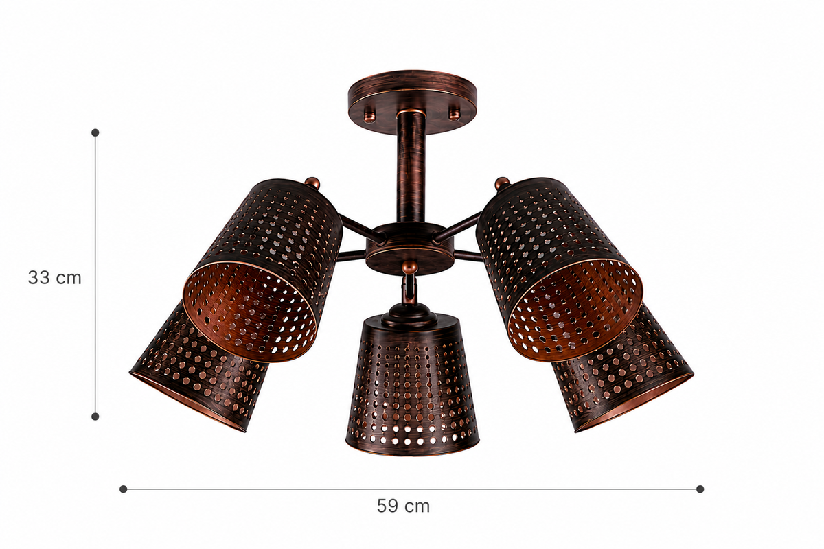 LAMP. TECHO CHOCOLATE 5L E27 40W
