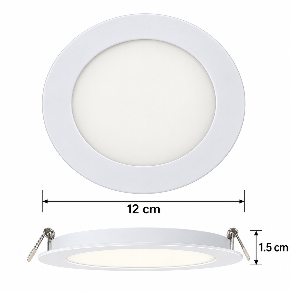 LAMP.LED TECHO BLANCO MATE 6W 6000K (10PZAS)
