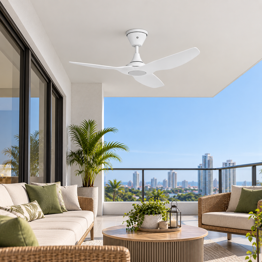 VENTILADOR HAIKU COASTAL 52" EXTERIOR WIFI BLANCO