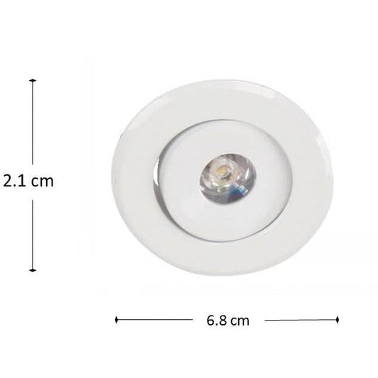 Lámpara Led Techo Blanco 1L 3W 85-265V 2700K (3 Piezas)