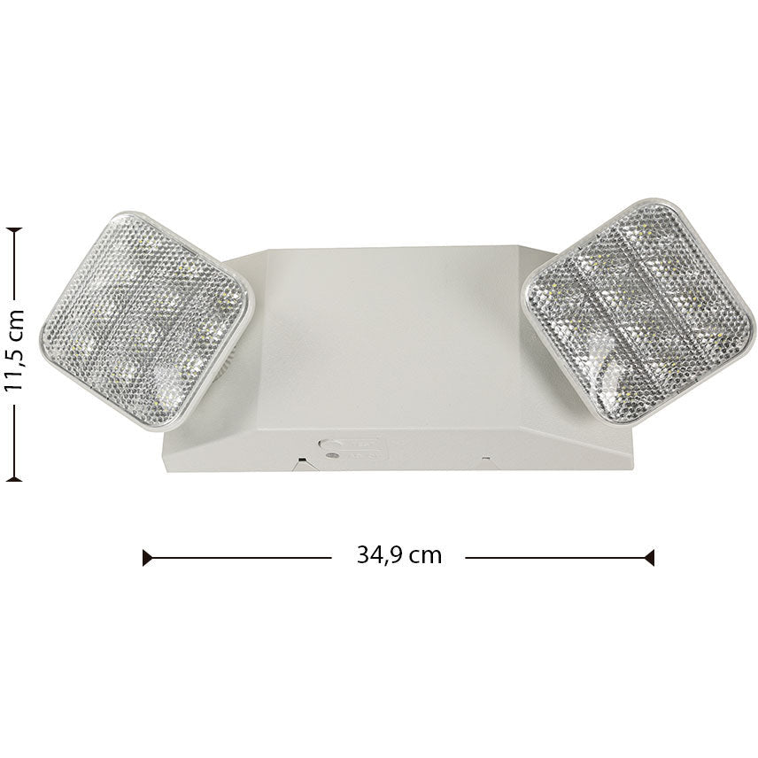 LAMP. LED PARED EMERGENCIA BLANCO 1.8W 120-277V 6500K