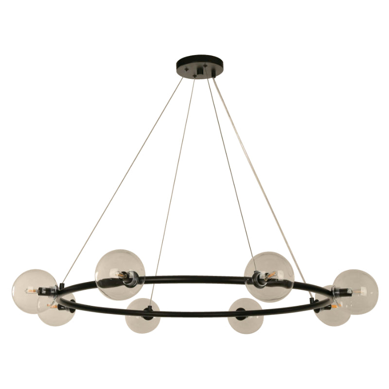 Lámpara Colgante Negro 8L G9 5W