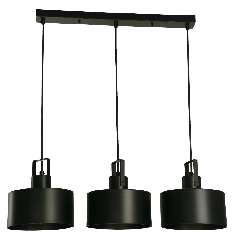 LAMP. COLGANTE NEGRO 3L E27 40W