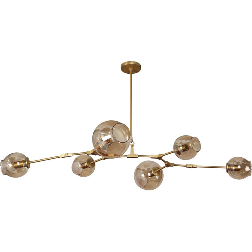 LAMP. COLGANTE DORADO 6L E27 40W (CUERPO)