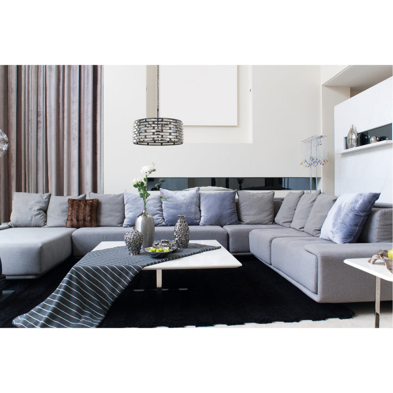 Lámpara Colgante Negro 6L E14 40W