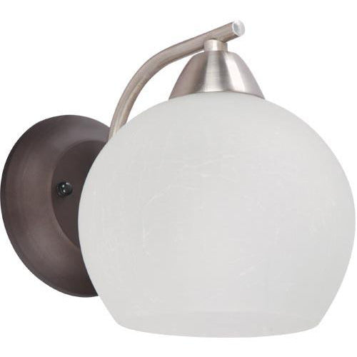 LAMP. PARED NÍQUEL SATINADO 1L E27 40W
