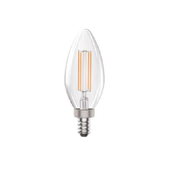 BOMBILLO LED FILAMENTO 4W E12 B10 CRI80 2700K DIM