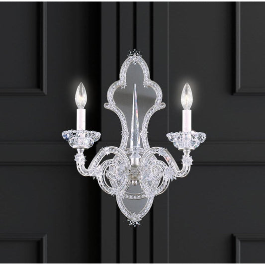 LAMP. PARED SCHEHERAZADE PLATEADO 2L E12 60W