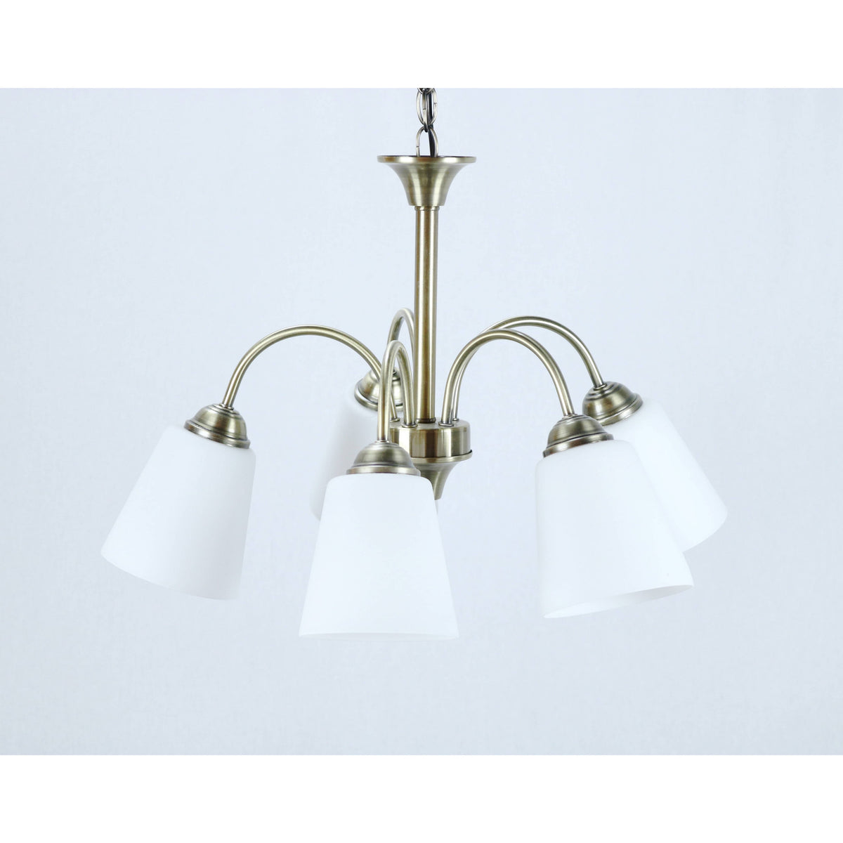 LAMP. COLGANTE BRONCE ANTIGUO 5L E27 60W