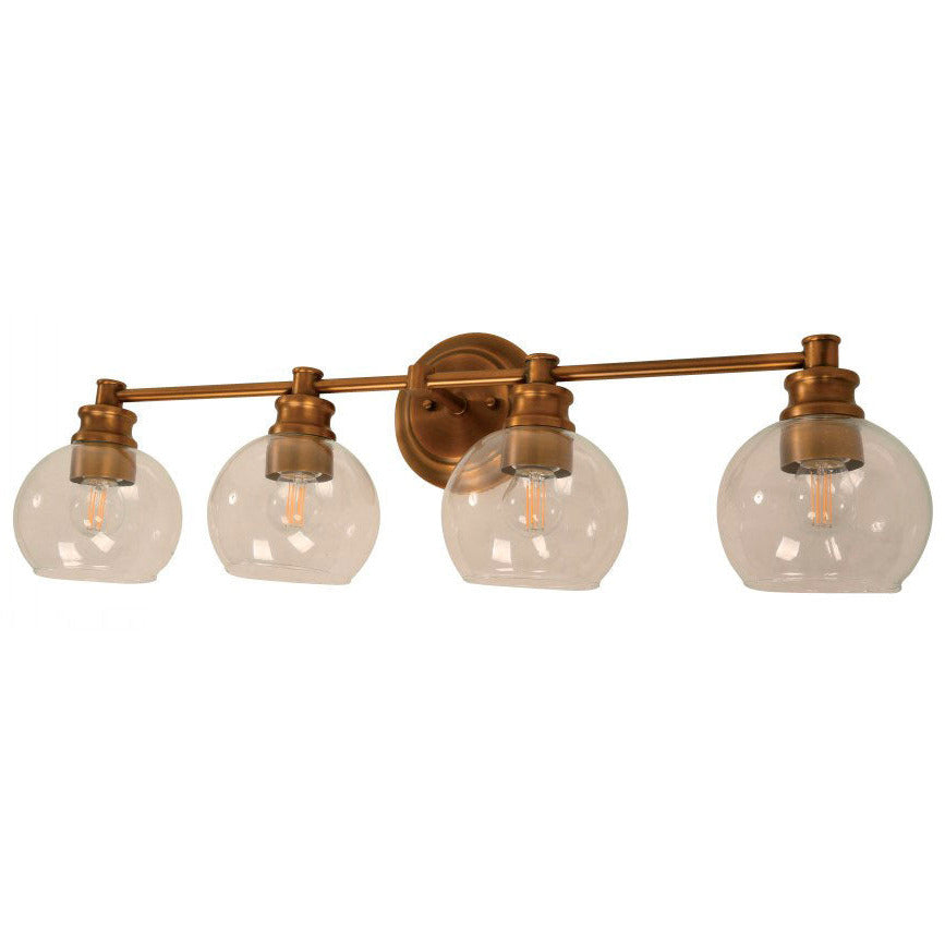 LAMP. PARED BRONCE DORADO 4L E27 40W