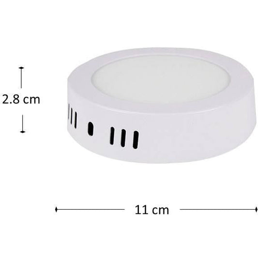 LAMP. LED TECHO BLANCO 1L 6W 100-240V 6000K