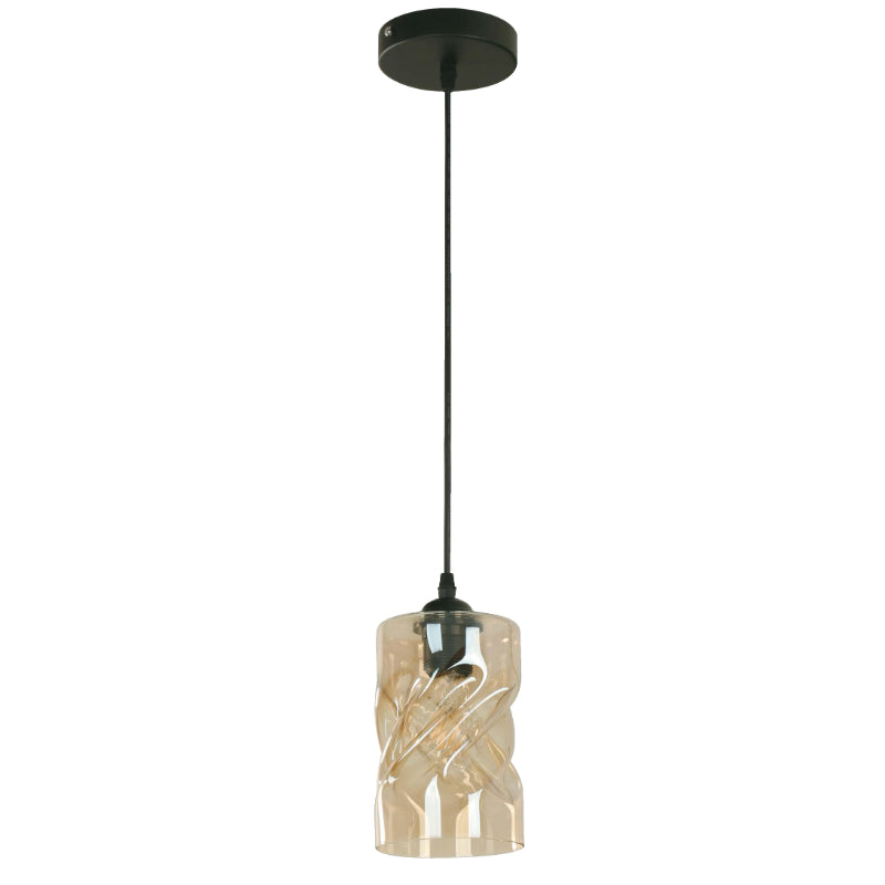 LÁMPARA DE TECHO NEGRO 1L E27 60W