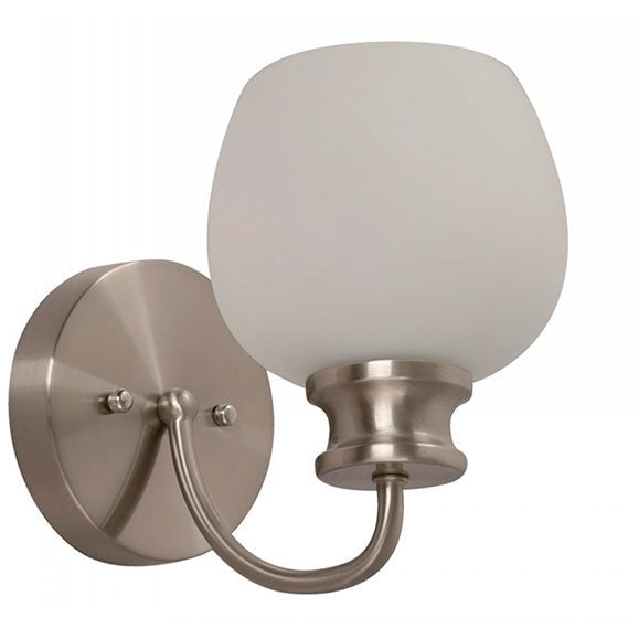 LAMP. PARED NÍQUEL SATINADO 1L E27 60W