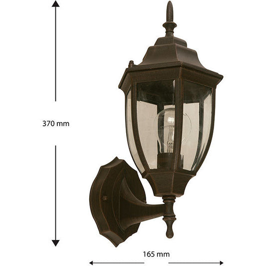 LAMP. EXT. PARED OXIDO 1L E27 100W
