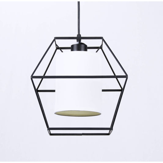 LAMP. COLGANTE NEGRO 1L E27 60W