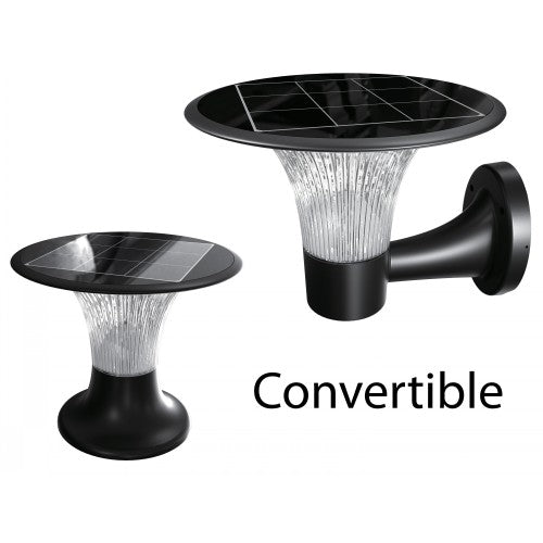 LAMP. LED EXT. SOLAR PARED-POSTE 9W 4.5V 4000K-6000K 2 EN 1