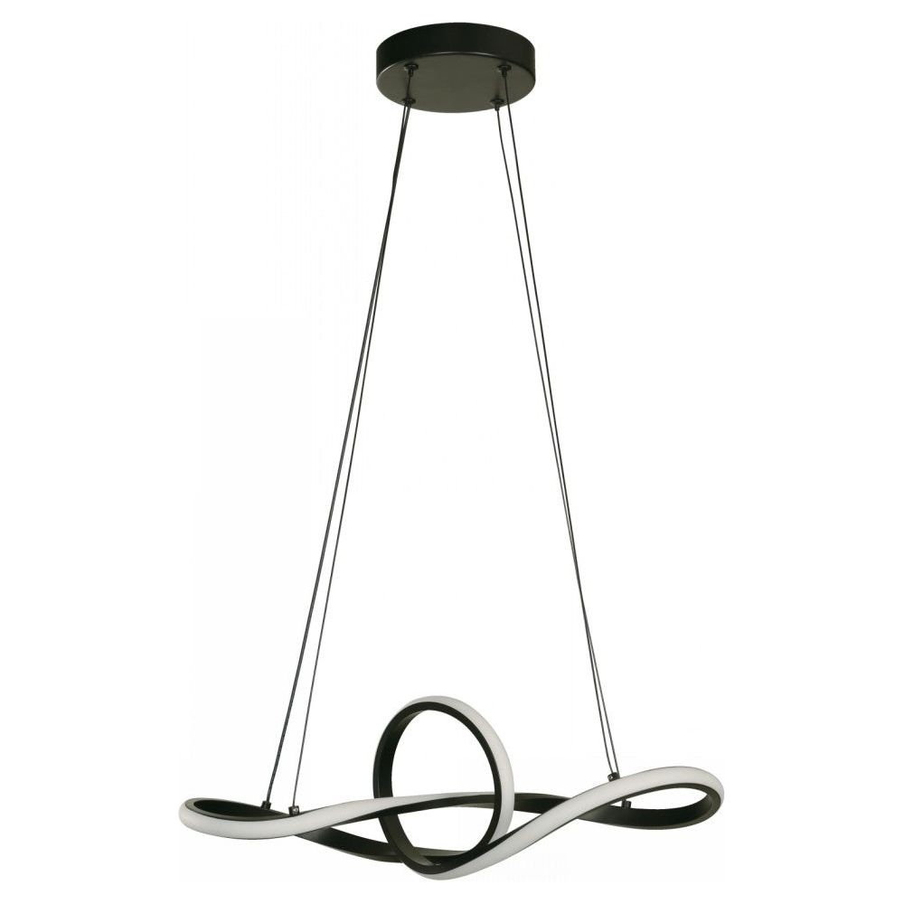 LAMP. LED COLGANTE NEGRO 18W 100-240V 3000K