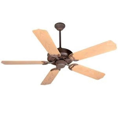 52" PORCH FAN - RI STANDARD OUTDOOR ; FLAT BLACK BLADES