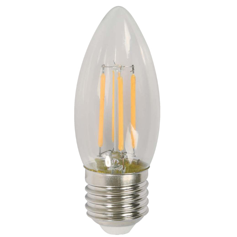 BOMBILLO LED FILAMENTO TORPEDO E27 4W 120V 2700K ATENUABLE