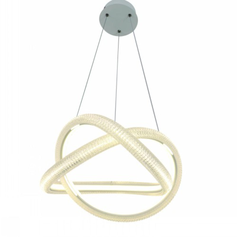 LAMP. LED COLGANTE BLANCO Y MADERA 55W 100-240V 4000K