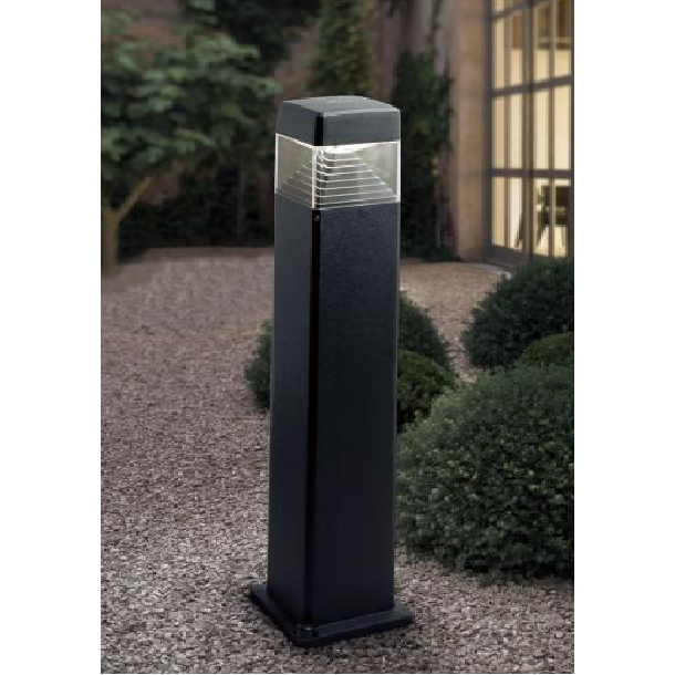 LAMP. EXT. BOLARDO ESTER 500 NEGRO 1L GX53 10W CCT