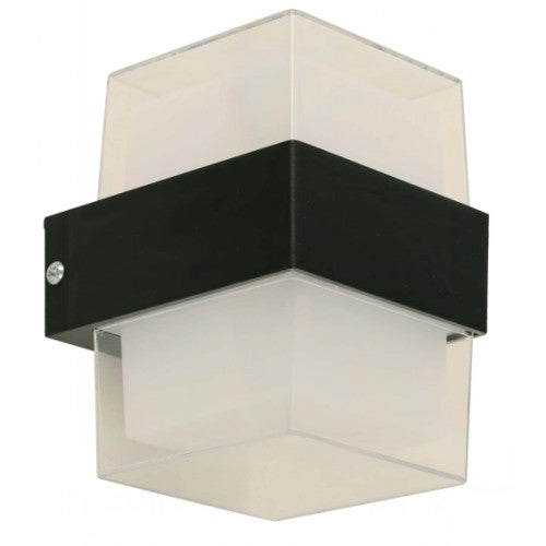 LAMP. LED PARED NEGRO 1L 8W 120V 3000K