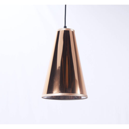 LAMP. COLGANTE DORADO 1L E27 60W