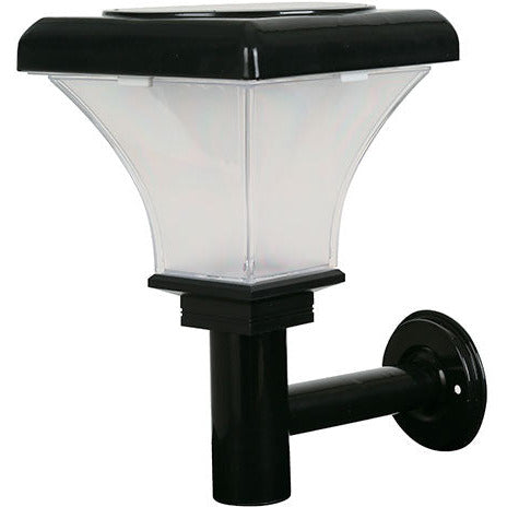 LAMP. LED EXT. SOLAR PARED NEGRO 0.3W 6500K