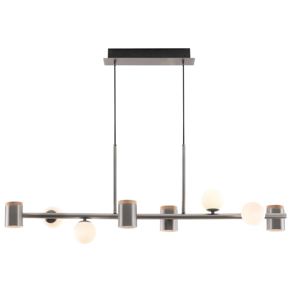 LAMP. COLGANTE 8L NIQUEL SATINADO GU10 5W