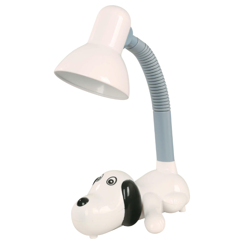 LAMP. DE MESA BLANCO Y GRIS 1L E27 10W