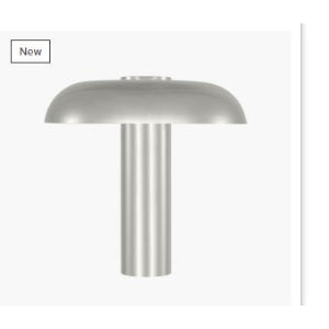 LAMP. LED DE MESA LOUVER MEDIUM NIQUEL PULIDO 15W 120-240V 2700K