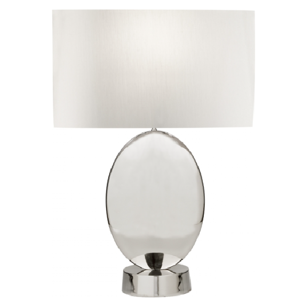 LAMP. MESA GROSVENOR SQUARE NIQUEL PULIDO 1L 60W