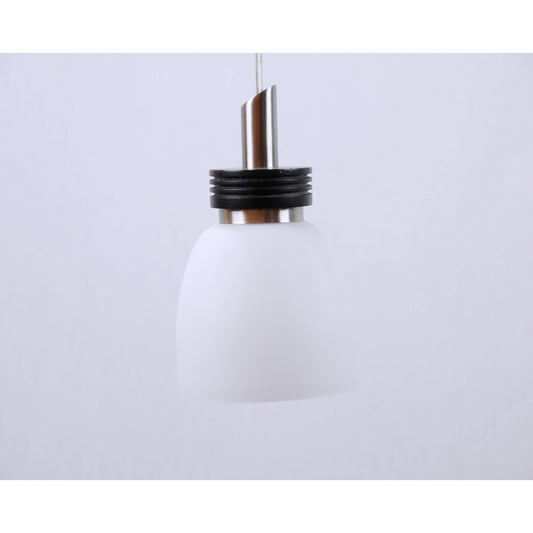 LAMP. COLGANTE NÍQUEL SATINADO 1L E27 60W